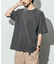 ヘビーウェイト NO-SIDE SEAM クルーネック ピグメント ポケットTシャツ/丸胴/10.5オンス/USA COTTON