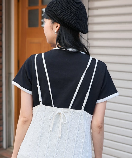 エブール　ブライトビスストライプ キャミワンピース　グレー38 ebure/エブール｜新作入荷！ 秋一番に手に入れたい「エブール