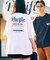 限定展開 Pacific DRIVE-IN×FREAK'S STORE/パシフィックドライブイン 別注 ビッグシルエット バックプリント クルーネックTシャツ
