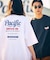限定展開 Pacific DRIVE-IN×FREAK'S STORE/パシフィックドライブイン 別注 ビッグシルエット バックプリント クルーネックTシャツ