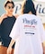 限定展開 Pacific DRIVE-IN×FREAK'S STORE/パシフィックドライブイン 別注 ビッグシルエット バックプリント クルーネックTシャツ