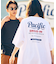 限定展開 Pacific DRIVE-IN×FREAK'S STORE/パシフィックドライブイン 別注 ビッグシルエット バックプリント クルーネックTシャツ