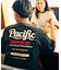 限定展開 Pacific DRIVE-IN×FREAK'S STORE/パシフィックドライブイン 別注 ビッグシルエット バックプリント クルーネックTシャツ