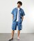 Chambray Trip Shorts/シャンブレー トリップショーツ/カーゴ/刺繍/リラックスフィット