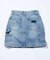 クラッシュドミニスカート/デニムミニスカート
