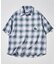 オンブレ チェック シャツ
