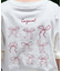 リボン バックプリントTシャツ/刺繍Tシャツ