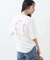 リボン バックプリントTシャツ/刺繍Tシャツ