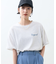 リボン バックプリントTシャツ/刺繍Tシャツ