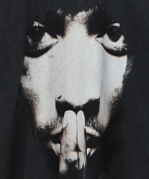 2PAC ツーパック 別注 ビッグシルエット フロントプリント クルー