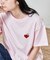 tombonia ハート刺繍 コンパクトTシャツ