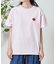 tombonia ハート刺繍 コンパクトTシャツ