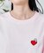 tombonia ハート刺繍 コンパクトTシャツ
