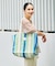 STRIPE TOTE BAG L / インド ストライプ トートバッグ L