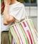 STRIPE TOTE BAG L / インド ストライプ トートバッグ L