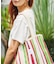 STRIPE TOTE BAG L / インド ストライプ トートバッグ L