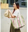STRIPE TOTE BAG L / インド ストライプ トートバッグ L