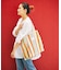 STRIPE TOTE BAG L / インド ストライプ トートバッグ L