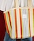 STRIPE TOTE BAG L / インド ストライプ トートバッグ L