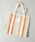 STRIPE TOTE BAG L / インド ストライプ トートバッグ L