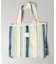 STRIPE TOTE BAG L / インド ストライプ トートバッグ L