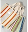 STRIPE TOTE BAG L / インド ストライプ トートバッグ L