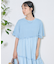 裾フリル ピグメントワンピース/Tシャツワンピース