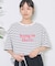 カラーロゴボーダーTシャツ