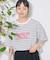カラーロゴボーダーTシャツ