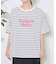 カラーロゴボーダーTシャツ