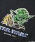 STARWARS/スターウォーズ ヨーダ フロッキー加工 ショートスリーブ クルーネックTシャツ/リラックスフィット