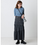 別注 Asymmetry Tiered Skirt/別注 アシンメトリー ティアードスカート/デニムスカート