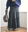 別注 Asymmetry Tiered Skirt/別注 アシンメトリー ティアードスカート/デニムスカート