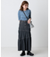 別注 Asymmetry Tiered Skirt/別注 アシンメトリー ティアードスカート/デニムスカート