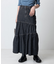 別注 Asymmetry Tiered Skirt/別注 アシンメトリー ティアードスカート/デニムスカート