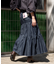 別注 Asymmetry Tiered Skirt/別注 アシンメトリー ティアードスカート/デニムスカート