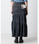 別注 Asymmetry Tiered Skirt/別注 アシンメトリー ティアードスカート/デニムスカート