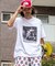 HOSOI PHOTO S/S TEE モノクロ