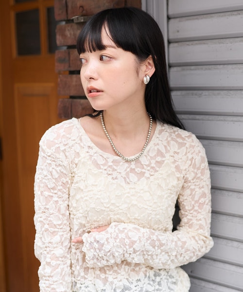 新品！2SETチュールロンT チュールレース ロンT｜フリークスストアの通販｜&mall（アンド