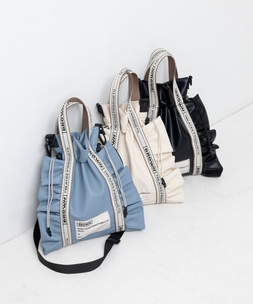 Firsthand レザーバナナビッグショルダーバッグ フリークスストア Firsthand（ファーストハンド） ショルダーバッグ Leather Banana Big