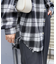 オンブレチェックシャツ