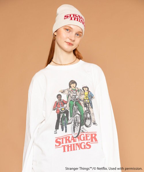 Stranger Things bicycle Long Sleeve T-shir/ストレンジャー
