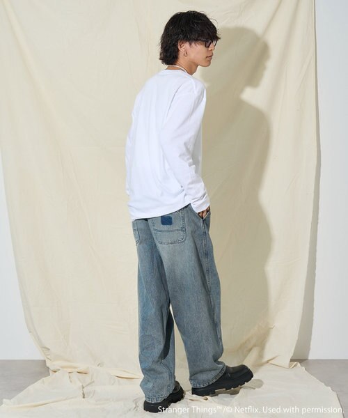 Stranger Things bicycle Long Sleeve T-shir/ストレンジャーシングス