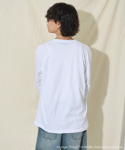 Stranger Things bicycle Long Sleeve T-shir/ストレンジャーシングス