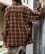 ブリーチ加工 オープンカラー チェック シャツ ロングスリーブ/リラックスフィット/オンブレチェック/タータンチェック