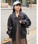 フェイクレザーブルゾン