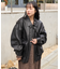 フェイクレザーブルゾン