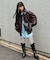 フェイクレザーブルゾン