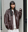 フェイクレザーブルゾン