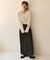 Combination Fashion Maxi Kilt/コンビネーション ファッション マキシ キルト/チェック ロングスカート